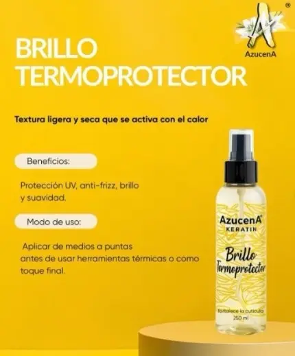 AZUCENA BRILLO TERMOPROTECTOR 250ml