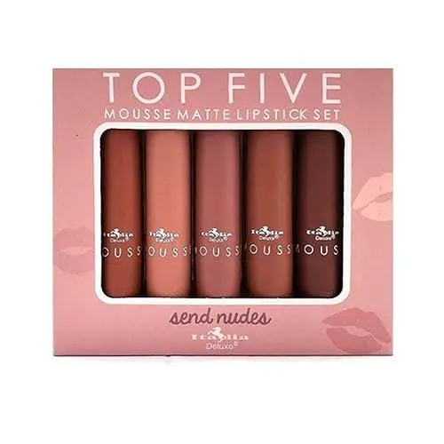 Italia Deluxe Mousse Matte Lipstick Set- Send Nudes