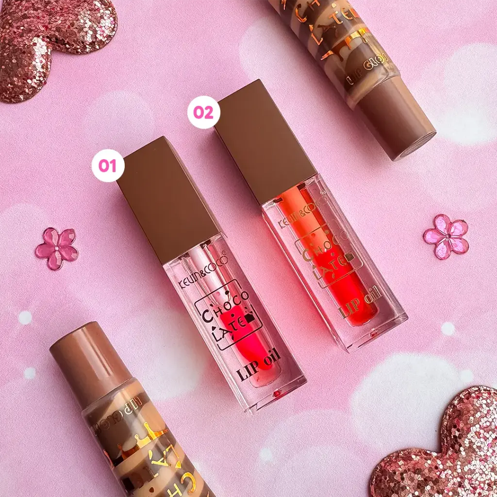 KEVIN Y COCO LIP GLOSS SET CHOCOLATE 01#