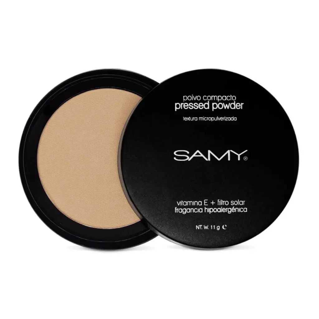 POLVO COMPACTO SIN ESPEJO SAMY # 02.BEIGE