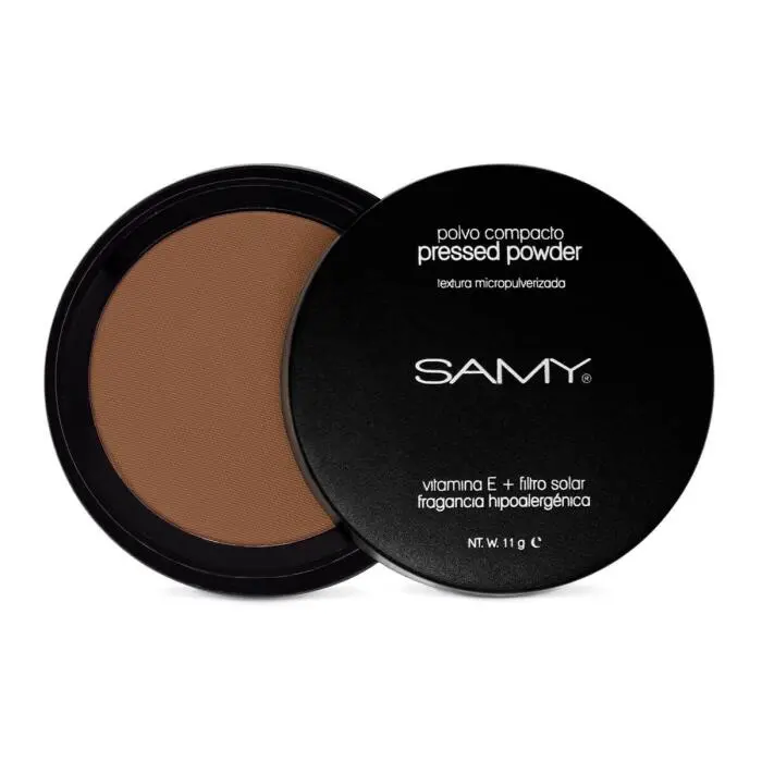 POLVO COMPACTO SIN ESPEJO SAMY # 08. MOKA