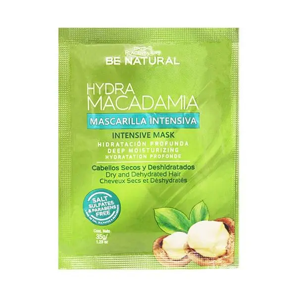 BE NATURAL MASCARILLA INTENSIVA HYDRA MACADAMIA SOBRE 35G