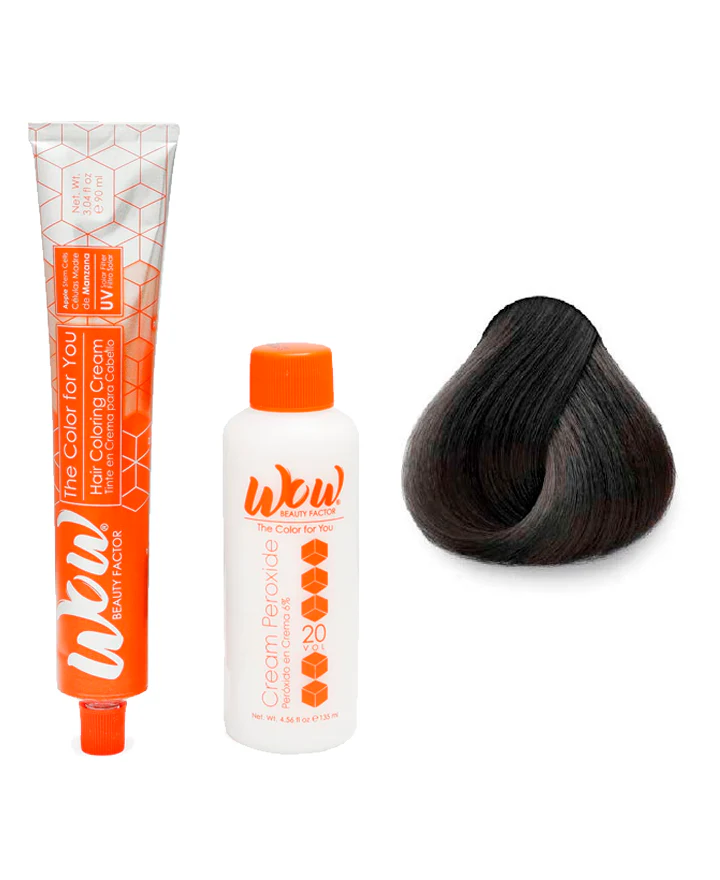 WOW Tinte en Crema para Cabello con Peróxido en Crema 1 Negro