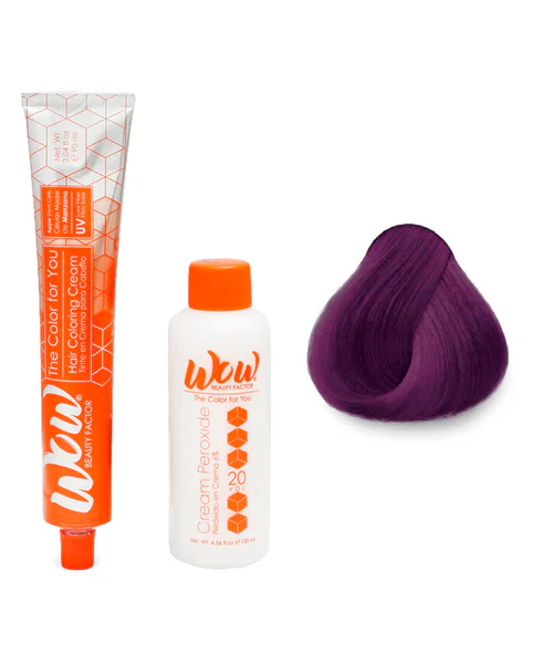 WOW Tinte en Crema para Cabello con Peróxido en Crema i.222 Nacarado Puro