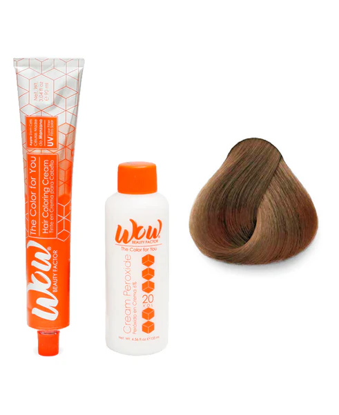 WOW Tinte en Crema para Cabello con Peróxido en Crema 8.13 Rubio Claro