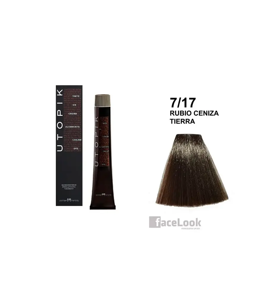 HIPERTIN TINTE EN CREMA RUBIO CENIZA TIERRA 7/17