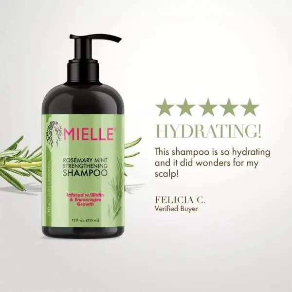 MIELLE Rosemary Mint Strengthening Shampoo 355ml