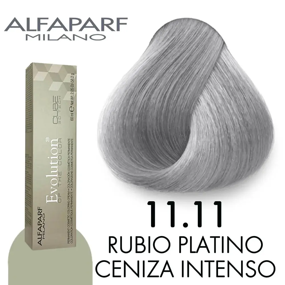 ALFAPARF COLOR AMORE TINTES 11.11 RUBIO PLATINO CENIZO INTENSO 90 ML