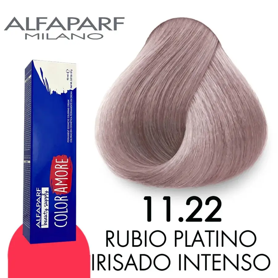 ALFAPARF COLOR AMORE TINTES 11.22 RUBIO PLATINO IRISADO INTENSO 90 ML