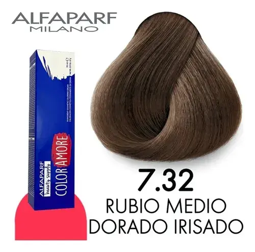 ALFAPARF COLOR AMORE TINTE 7.32 RUBIO MEDIO DORADO IRISADO