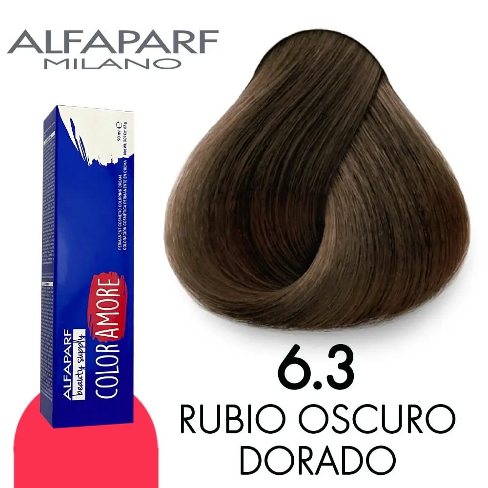 ALFAPARF COLOR AMORE TINTE 6.3 RUBIO OSCURO DORADO 90 ML