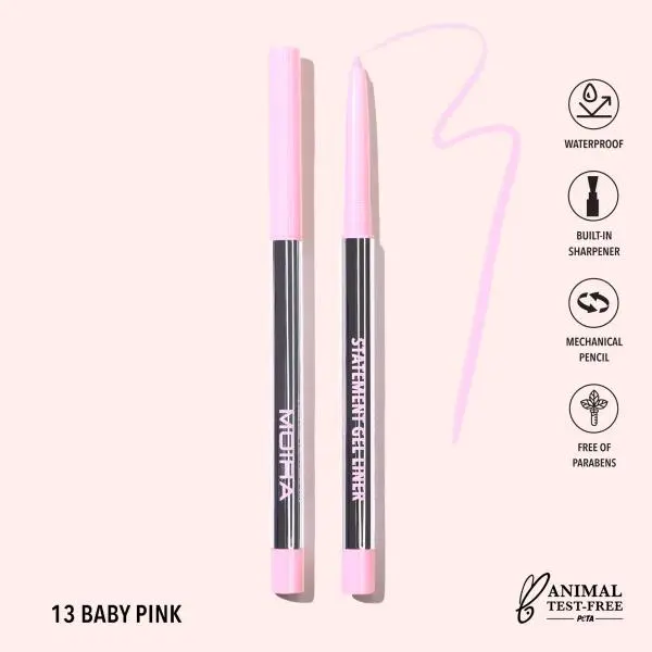 Moira Statement Gel Liner (013, Baby Pink)