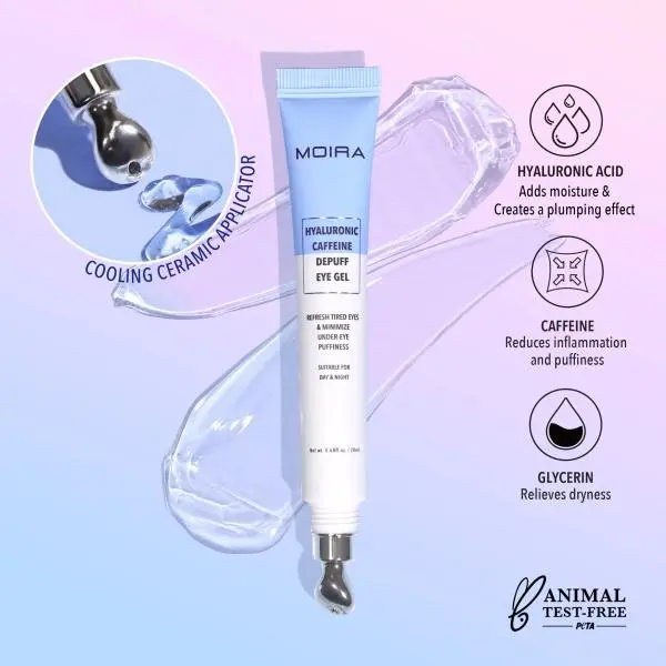Moira Hyaluronic Caffeine Depuff Eye Gel