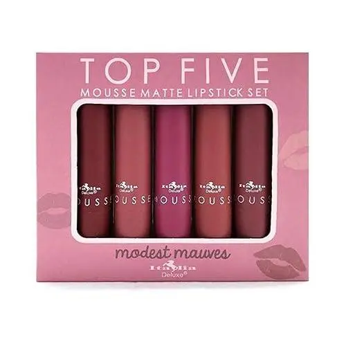 Italia Deluxe Mousse Matte Lipstick Set-Modest Mauves
