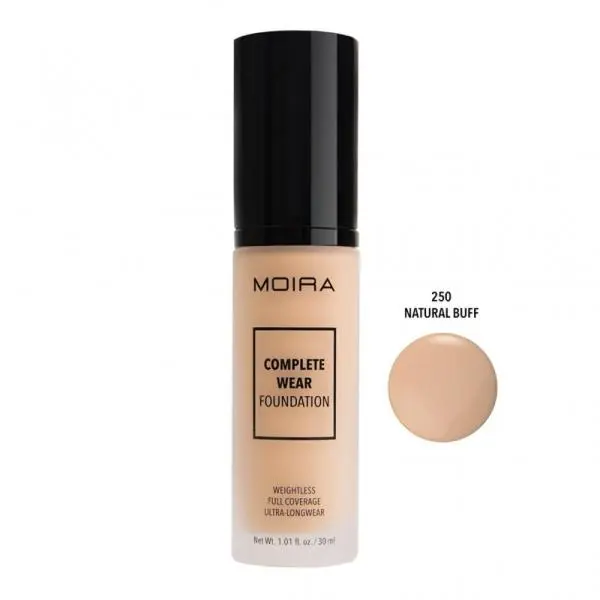 MOIRA Complete Wear Foundation (250, Natural Buff)