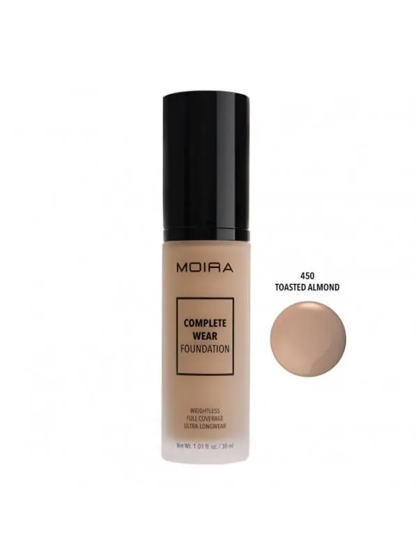 MOIRA Complete Wear Foundation (450, Toasted Almond)