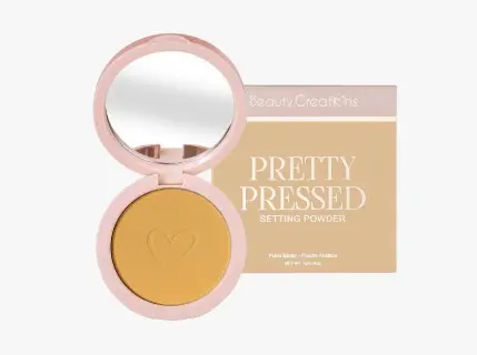 [689358363724] BEAUTY CREATIONS PRETTY PRESSED SETTING POWDER NATURALLY GOLDEN