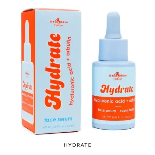 [782353400019] ITALIA DELUXE HYDRATE FACE SERUM HYALURONIC ACID + ARBUTIN 25 ML