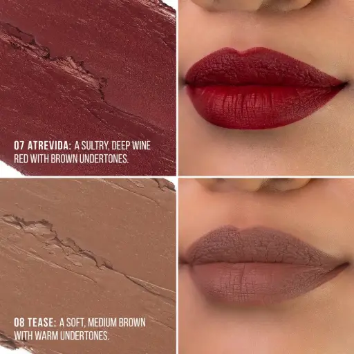 [728353193087] ITALIA DELUXE LOCKED IN PLACE MATTE LIPPIE 08 TEASE