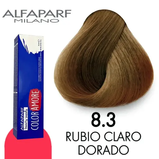 [8022297128054] ALFAPARF COLOR AMORE TINTE 8.3 RUBIO CLARO DORADO 90 ML