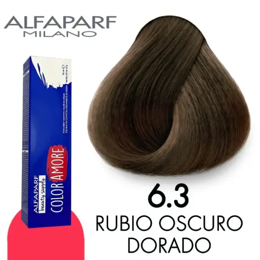 [8022297128030] ALFAPARF COLOR AMORE TINTE 6.3 RUBIO OSCURO DORADO 90 ML