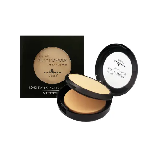 [182353126092] Italia Deluxe Silky Wet/Dry Foundation Powder 09 Natural tan